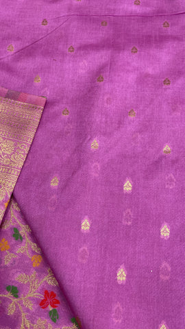 Premium semi Mashru silk saree (light)