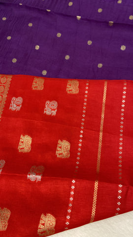 Premium Viscose Silk Saree❤️💜