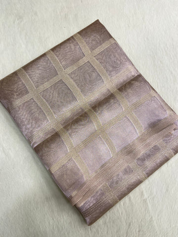Tissue Organza Silk saree (Lilac)