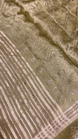 Premium Organza With Embroidery Saree