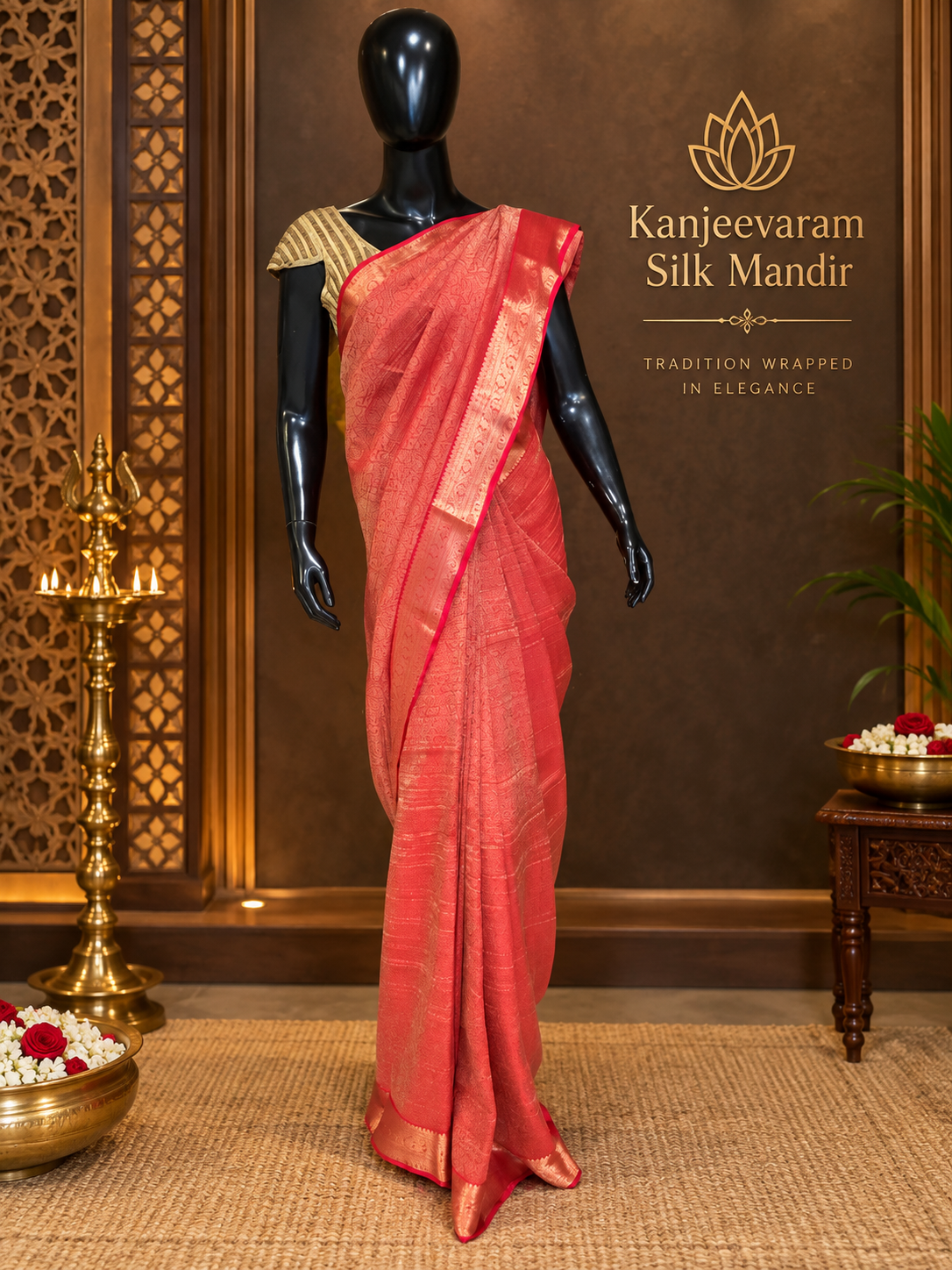 Premium Crush Georgette Saree - 902091