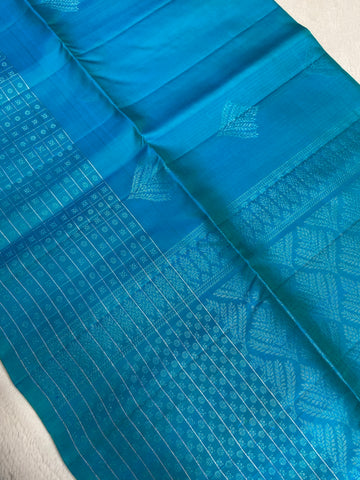 Pure Handloom Kanjeevaram Soft Silk Mark Certified Saree