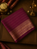 Pure Mix Mysore Crepe Silk Saree (Wine)