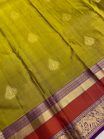Pure Kanjeevaram silk mark certified saree
