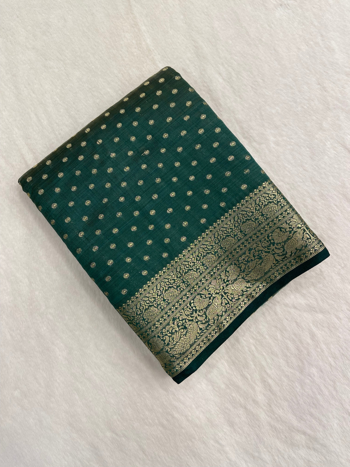 Butter crepe silk saree