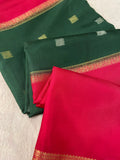 Pure Mix Mysore Crepe Silk Saree💚