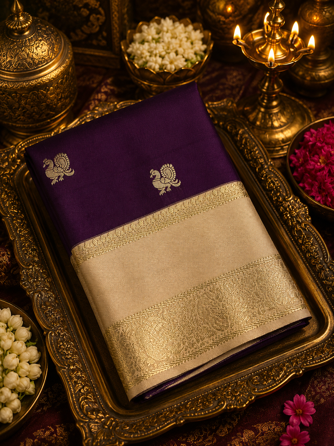 Premium Semi Kanjeevarams Silk Saree