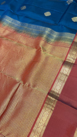 Half mix Kanjeevaram silk saree