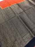 Premium crepe Tussar saree