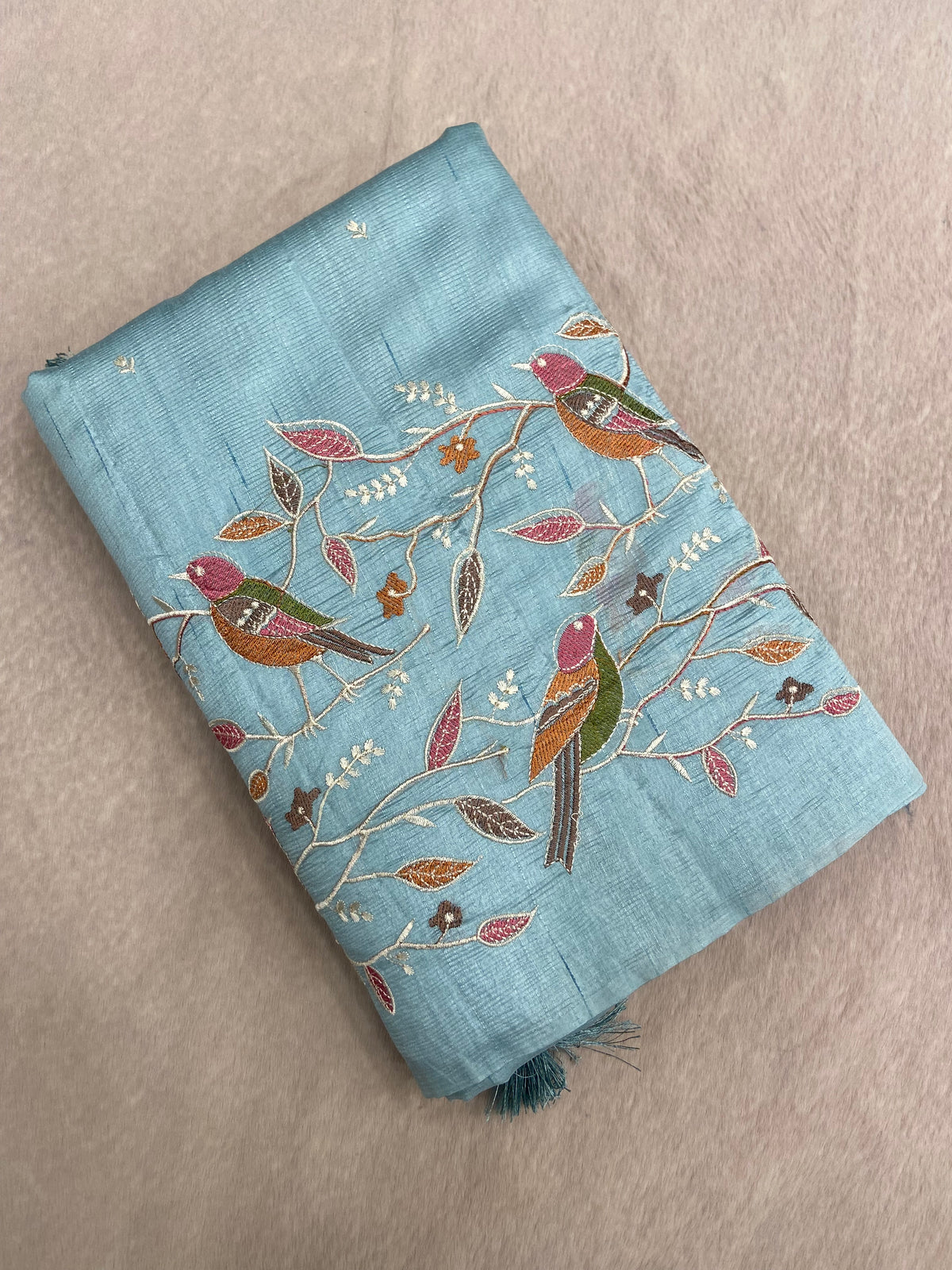 Premium kosa embroidery saree