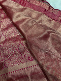 Pure handwork tissue kanjeevaram saree with dupatta