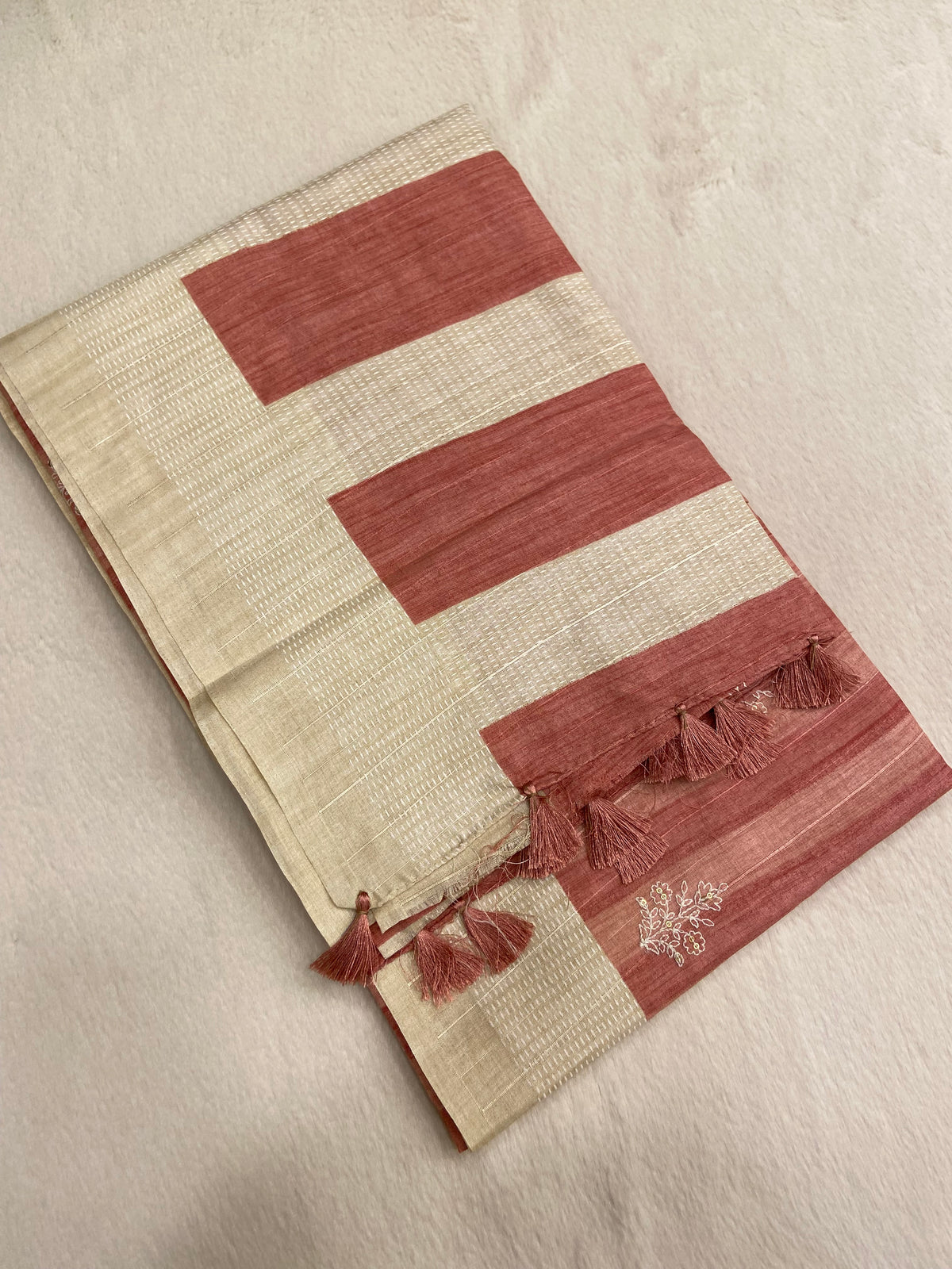 Premium Butter Silk Saree With Appliqué Zari