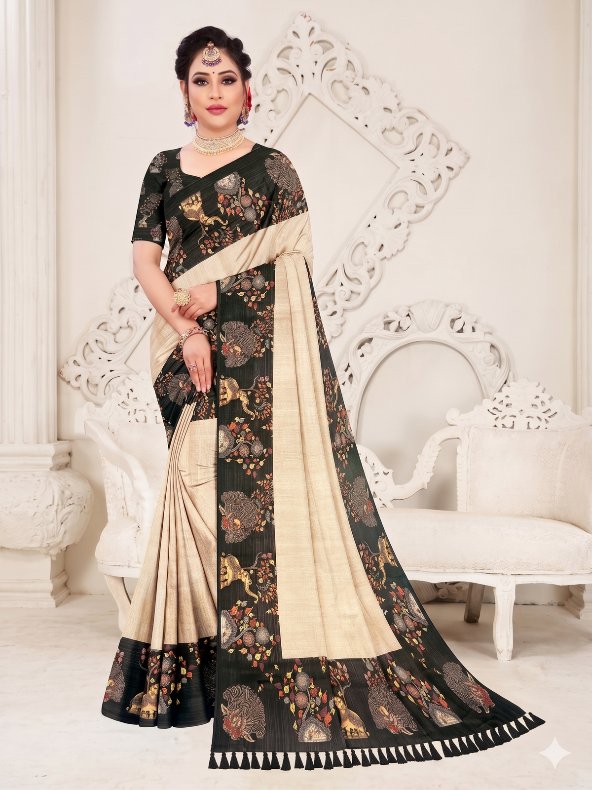 Premium Soft Tassar Silk Saree