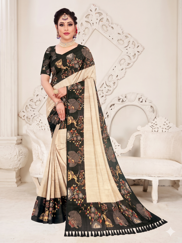 Premium Soft Tassar Silk Saree