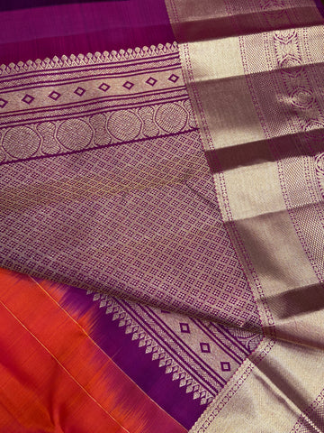 Pure zari handloom Kanjeevaram silk mark certified saree