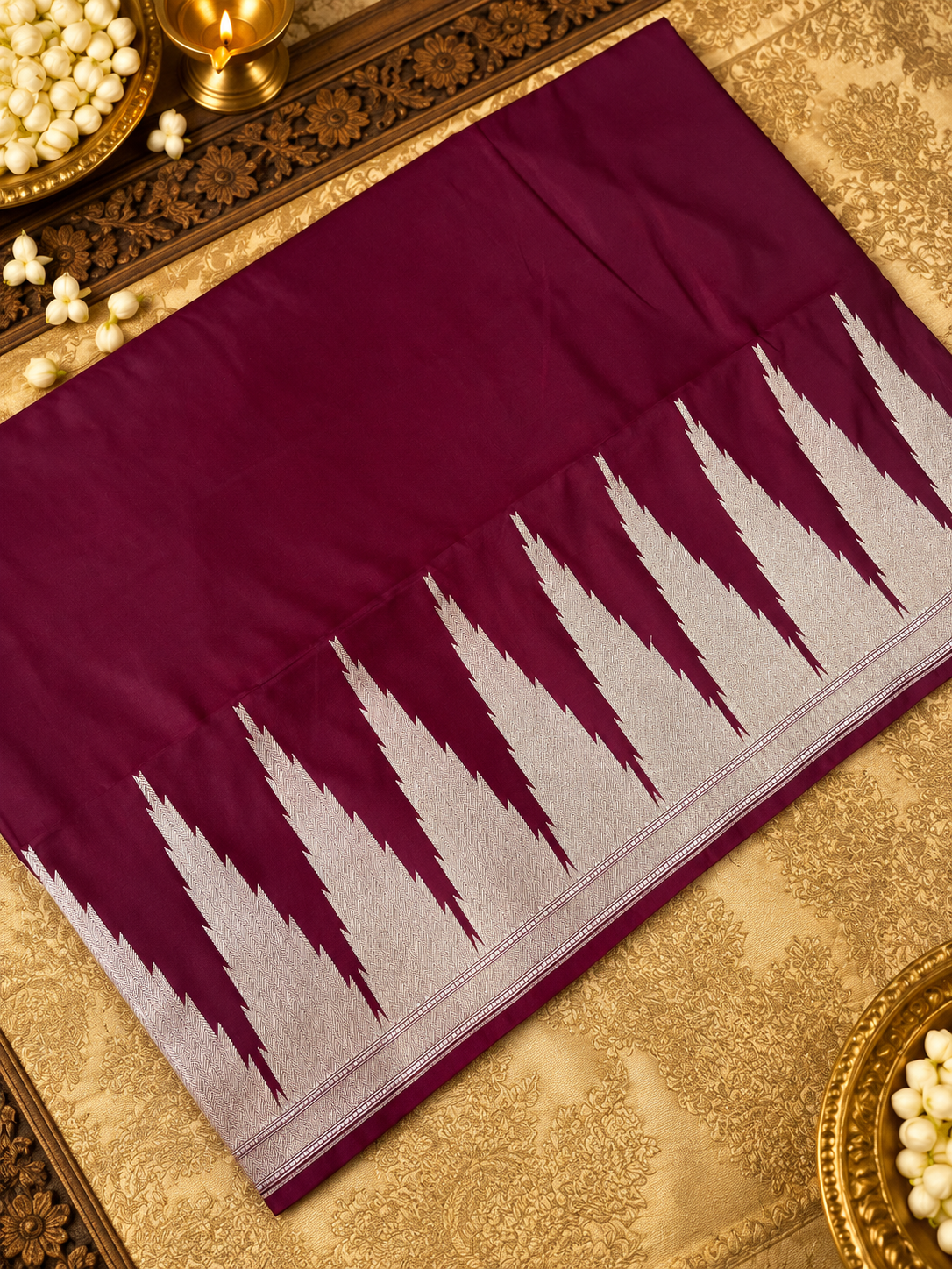 Premium Banarasi Crepe Satin Silk Saree -902860