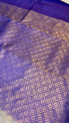 Half mix Kanjeevaram silk saree