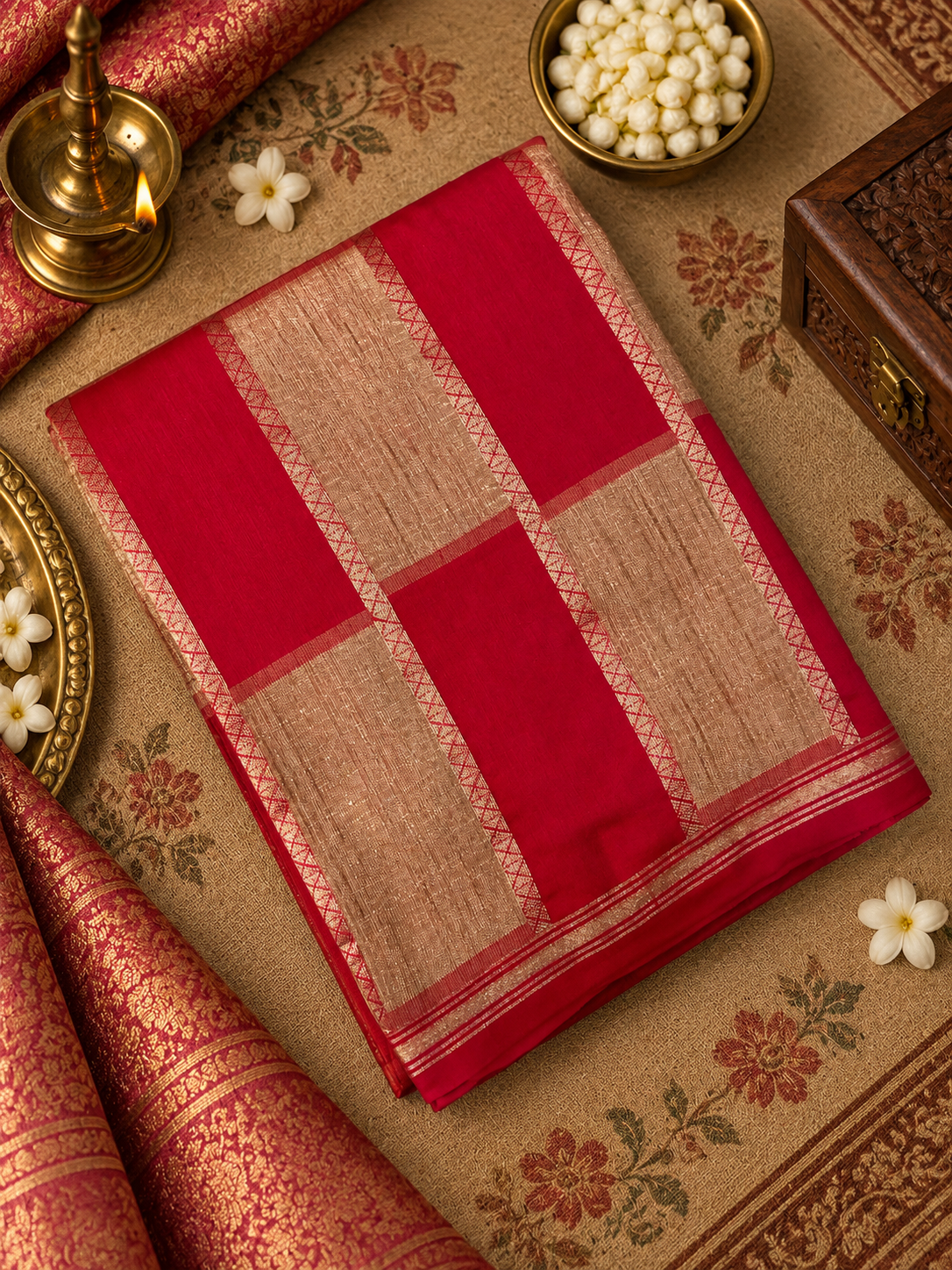 Semi Tassar Silk Saree