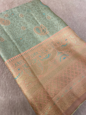 Bridal Semi Tissue Silk Saree