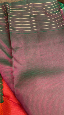 Pure mix Kanjeevaram soft silk saree