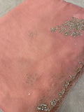 Premium Fendicrush Saree (peach)