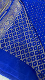 Pure crepe khaddi Banarasi saree- Silk mark certified