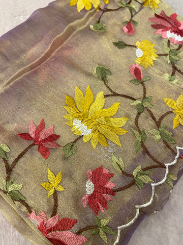 Premium tissue organza saree