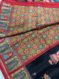 Premium Banarasi Crepe Kalamkari Saree