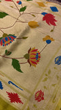Premium Russian Silk Saree With Paithani Border
