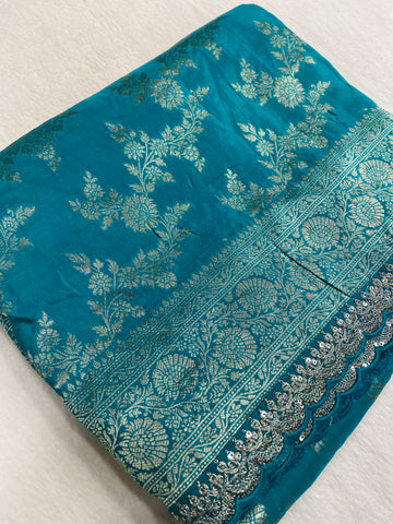 Pure Chinnon Saree✨