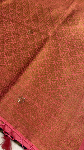 Assam Silk With Stone Work Saree✨