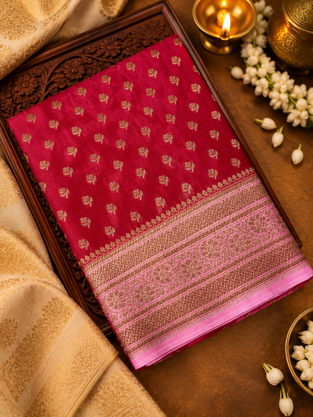 Premium Crepe Silk Saree - 902521