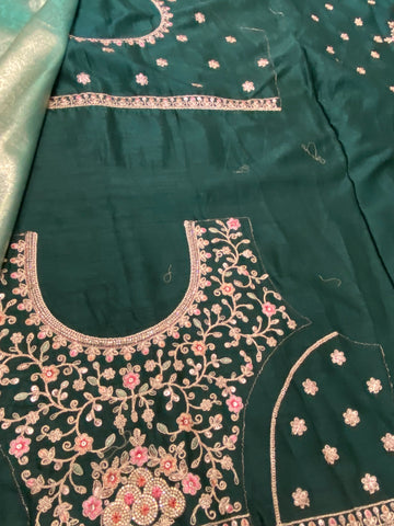 Designer Pure mix tissue silk saree