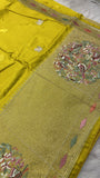 Premium Russian Dola Silk Sare With Embroidery