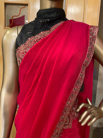 Designer cocktail saree