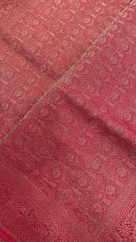 Raw Mango Silk Saree (Pink)