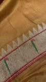 Premium Soft Tissue Organza Saree With Paithani Border