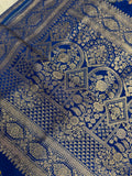 Premium Banarasi Crepe Kalamkari Saree