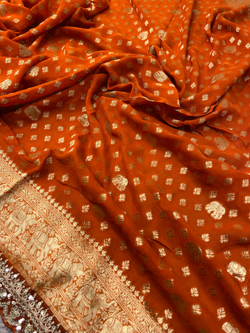 Pure Chinnon Saree