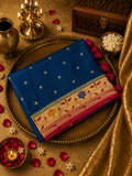 Premium Russian Silk Saree With Paithani Border