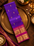 Pure 1G zari handloom Kanjeevaram Silk Saree- Silk mark certified- PS2344