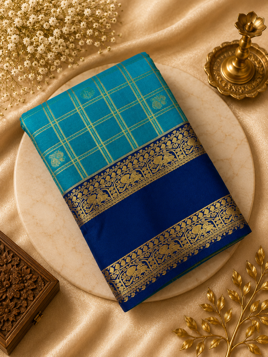 Premium Bridal Semi Kanchipuram Silk Saree