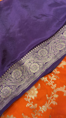 Premium Crepe Satin Silk Saree