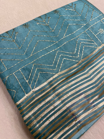 Premium Organza With Embroidery Saree