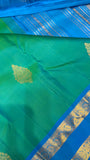 Pure 1G gold zari handloom Kanjeevaram Silk Saree- Silk mark certified- PS2383
