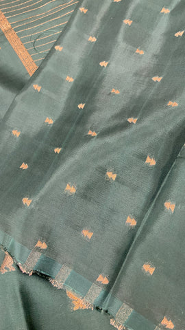 Pure Mix Semi Crepe Mysore Silke Saree