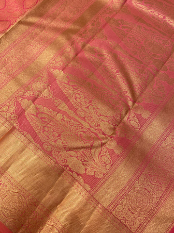 Pure Handloom Kanjeevaram Silk Mark Certified Saree