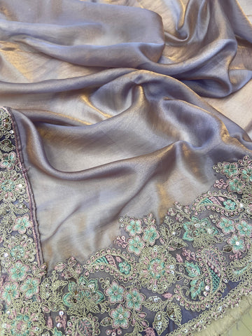 Designer cocktail saree