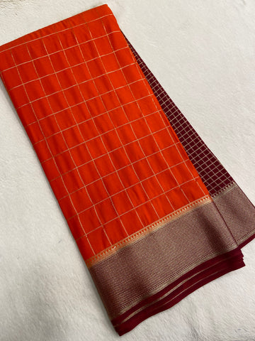 Pure Mix Crepe Mysore Silke Saree ✨