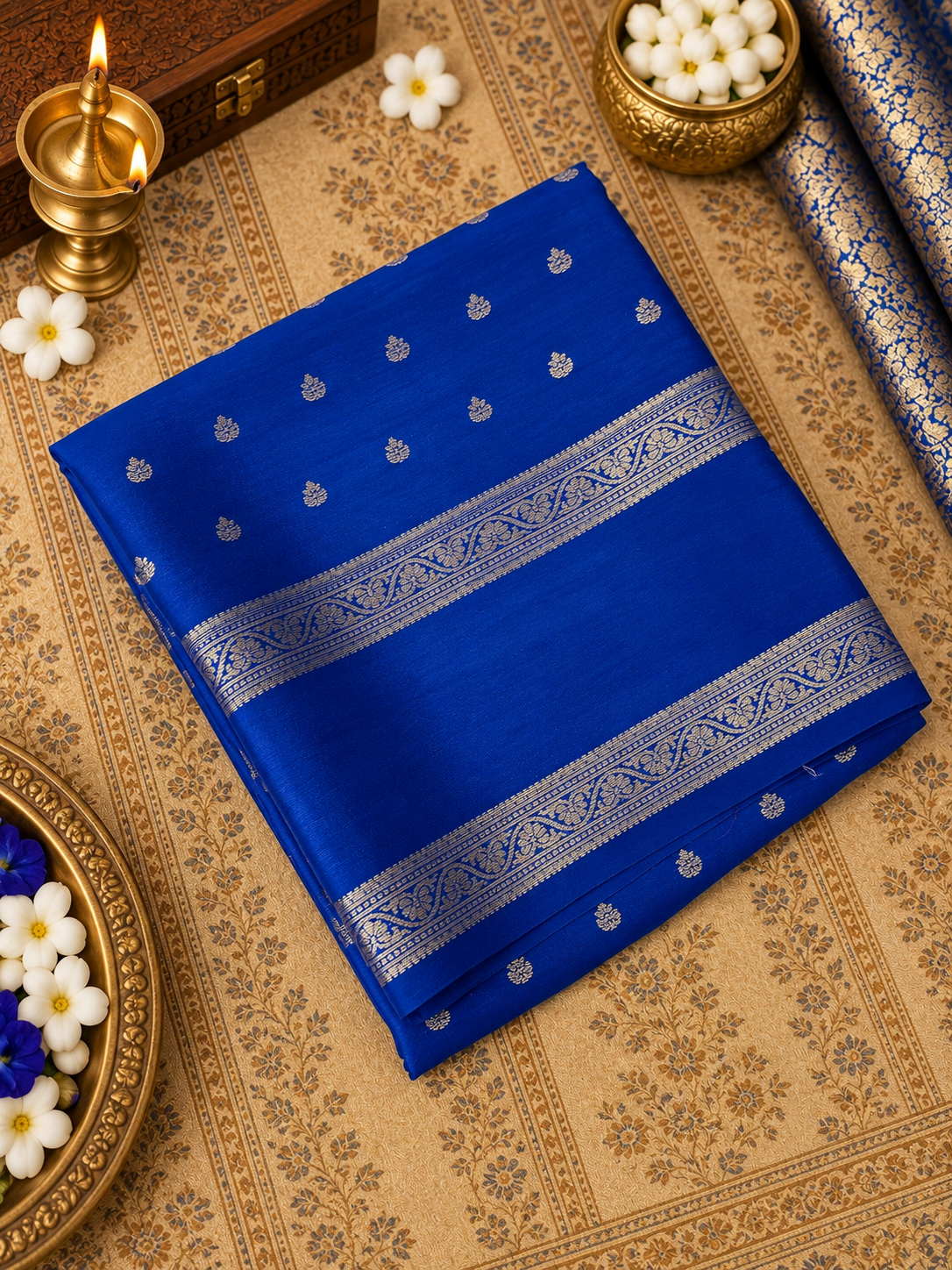 Pure Mix Crepe Mysore Silk Saree - 902030